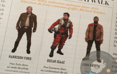 Force Awakens costume sketches