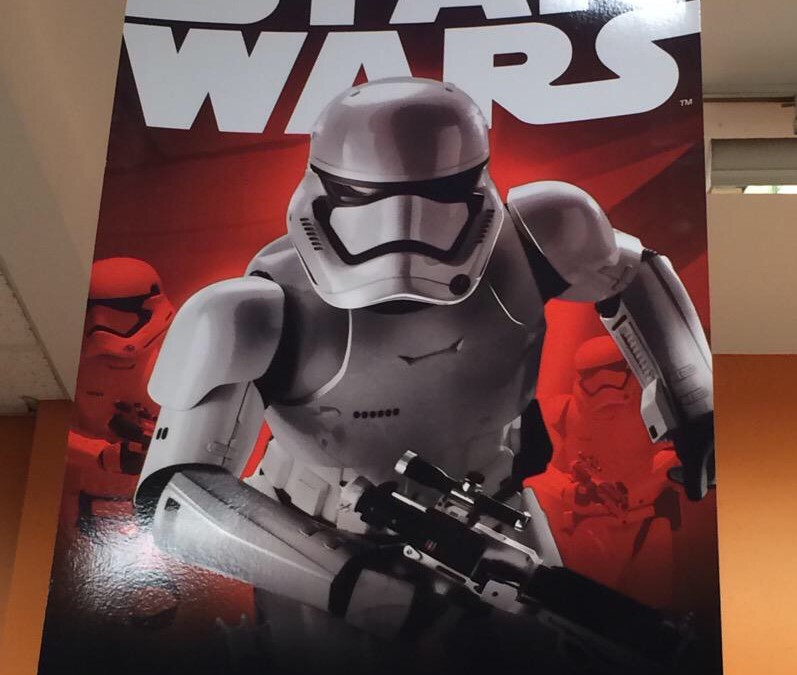 stormtrooper helmet poster