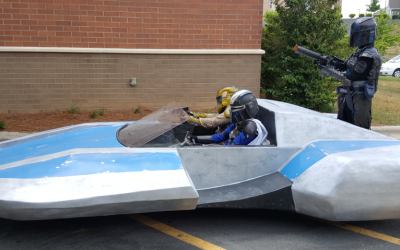 Real life Mandalorian Land Speeder!