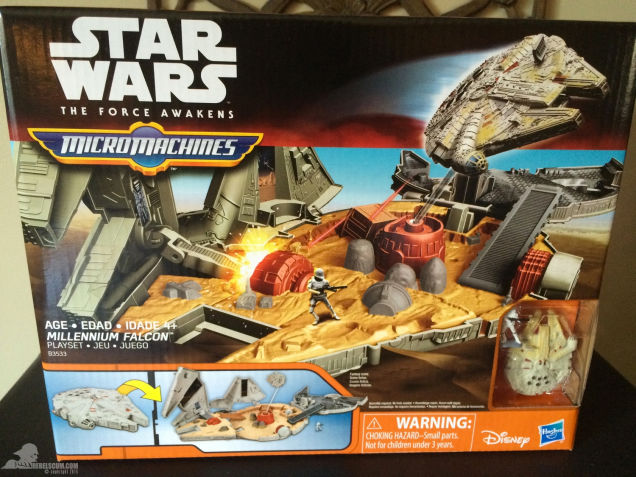 Millennium Falcon MicroMachine playset front