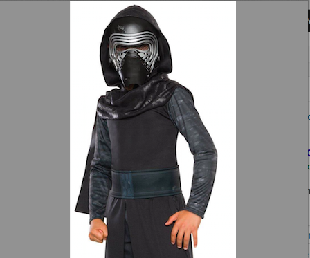 Kylo Ren kids costume on eBay