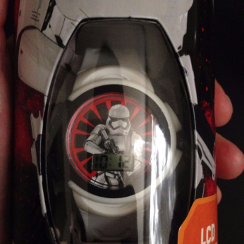 Stormtrooper watch container close up