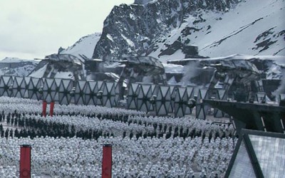 Close up images of the parade grounds from The Force Awakens trailer