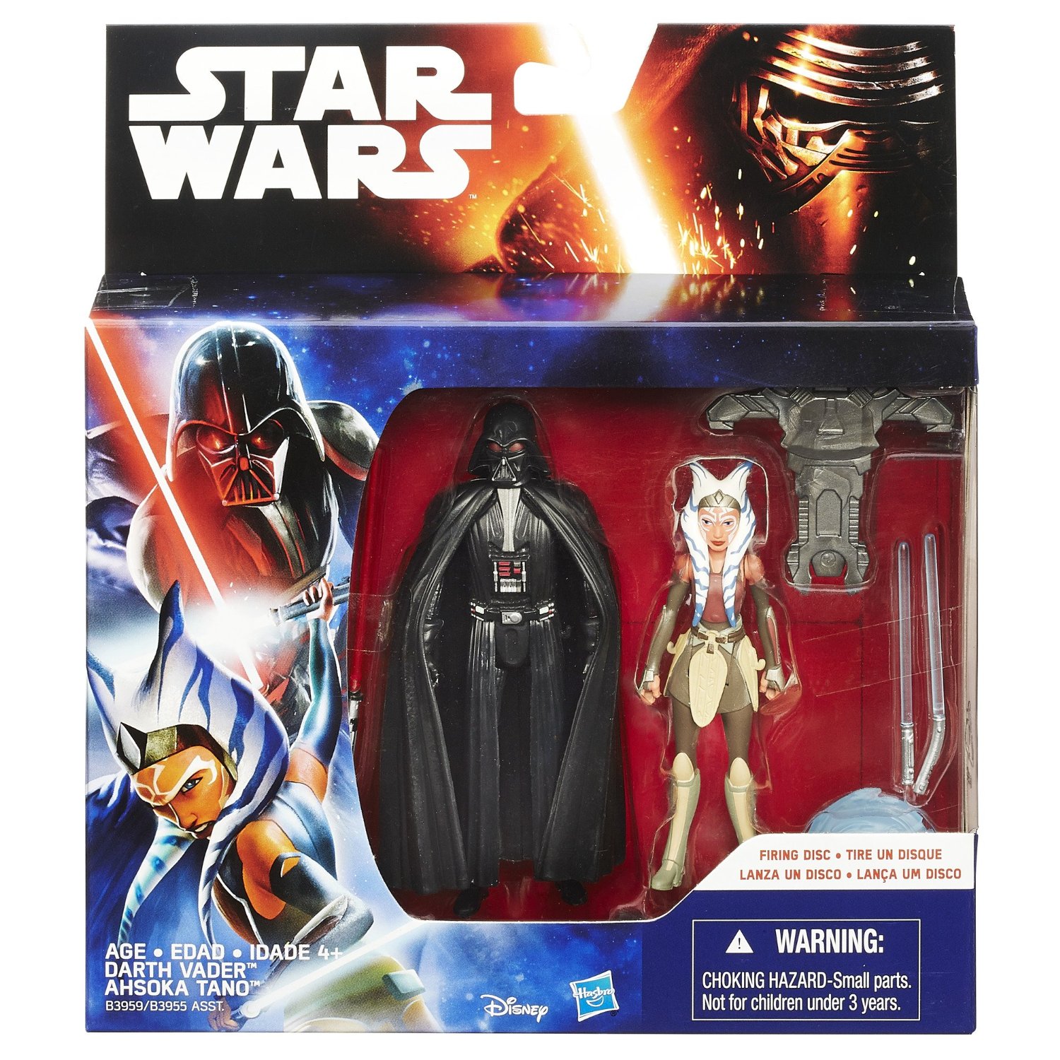 Darth Vader and Ahsoka Tano two pack