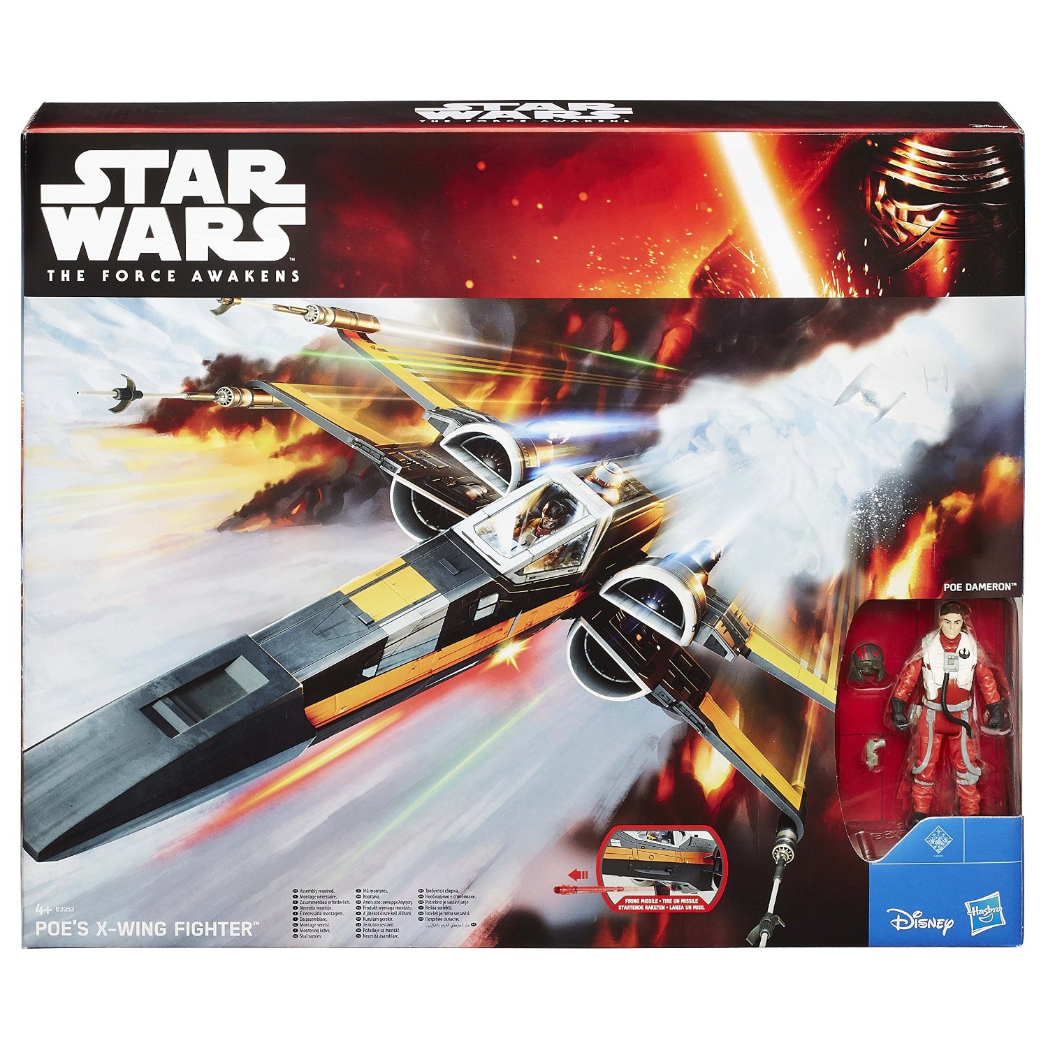 Poe Dameron's Black X-Wing Fighter vehicle