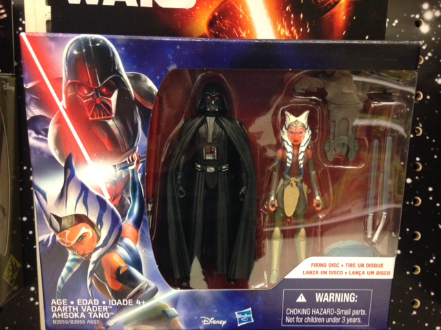 Vader and Ahsoka Tano 3.75'' figures