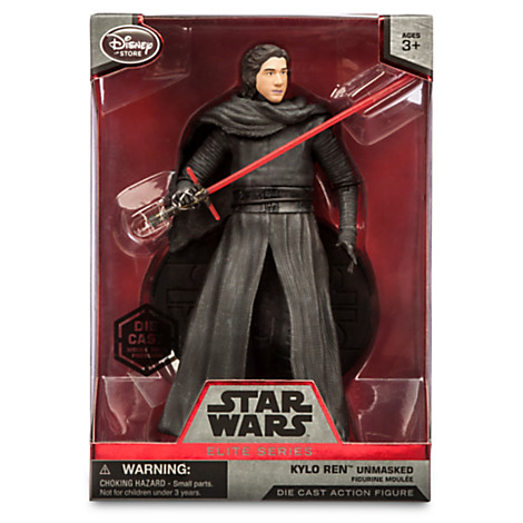 Unmasked Kylo Ren figure box