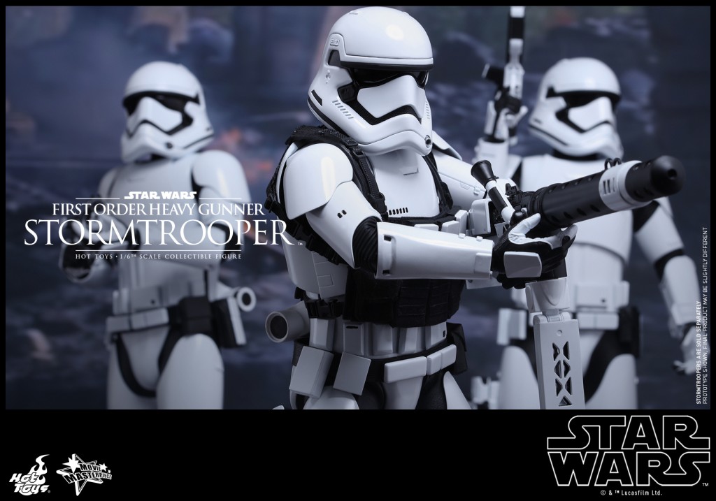 1/6th scale First Order Stormtrooper Heavy Gunner figure available now