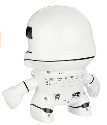 FA FO Stormtrooper alarm clock back