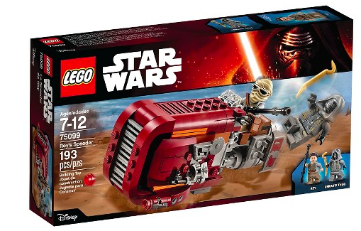 Rey's Speeder Lego set box