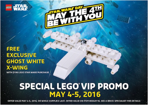 Lego Mini set of Ghost White X-Wing Fighter