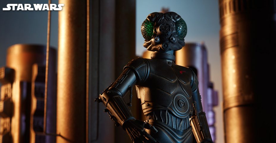 Pre-Order now begins for the 1/6th scale figure of 4-LOM the bounty hunter droid, price revealed