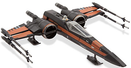 Poe Dameron's Black and Orange X-Wing fighter vehicle 2
