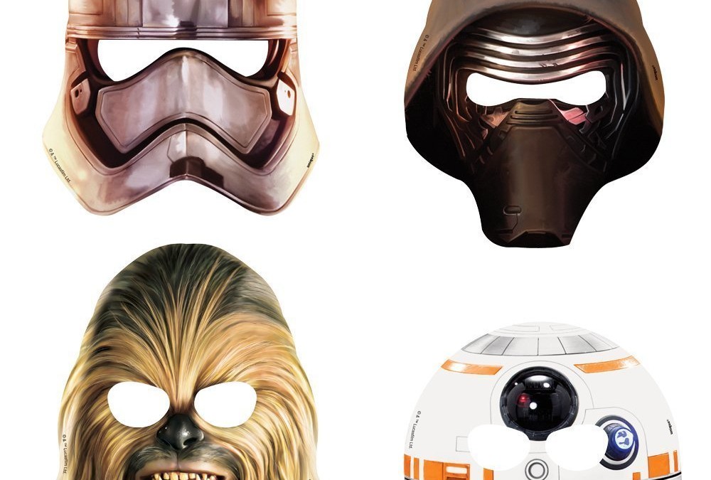 New Force Awakens Party Mask packs in stock on Walmart!