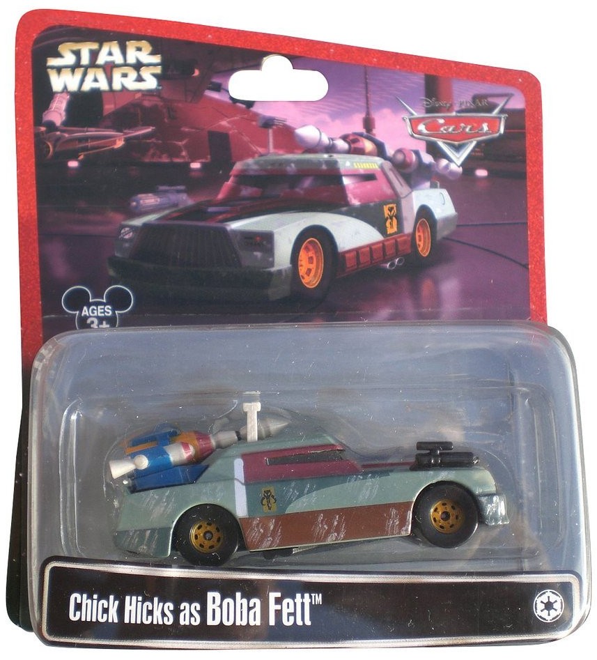 Chick Hicks from Cars as Boba Fett toy
