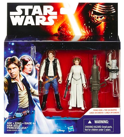 New 3.75" Han and Leia (A New Hope) figure 2-pack available on Walmart.com