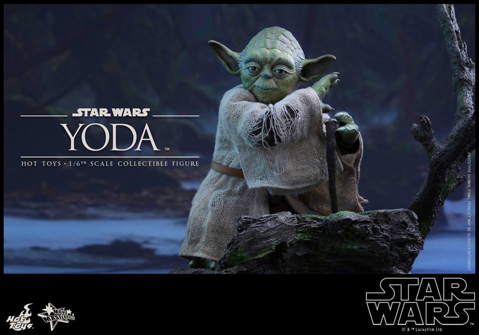 New 1/6th scale figure of Master Yoda from Hot Toys is available for pre-order