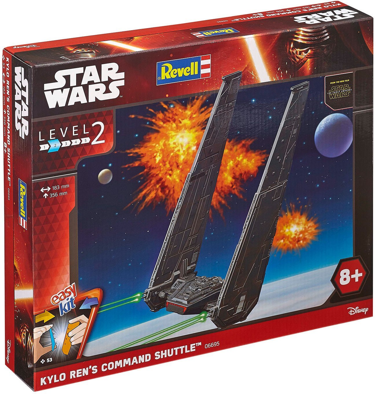 Level 2 Kylo Ren's Command Shuttle Plastic Model Kit 1