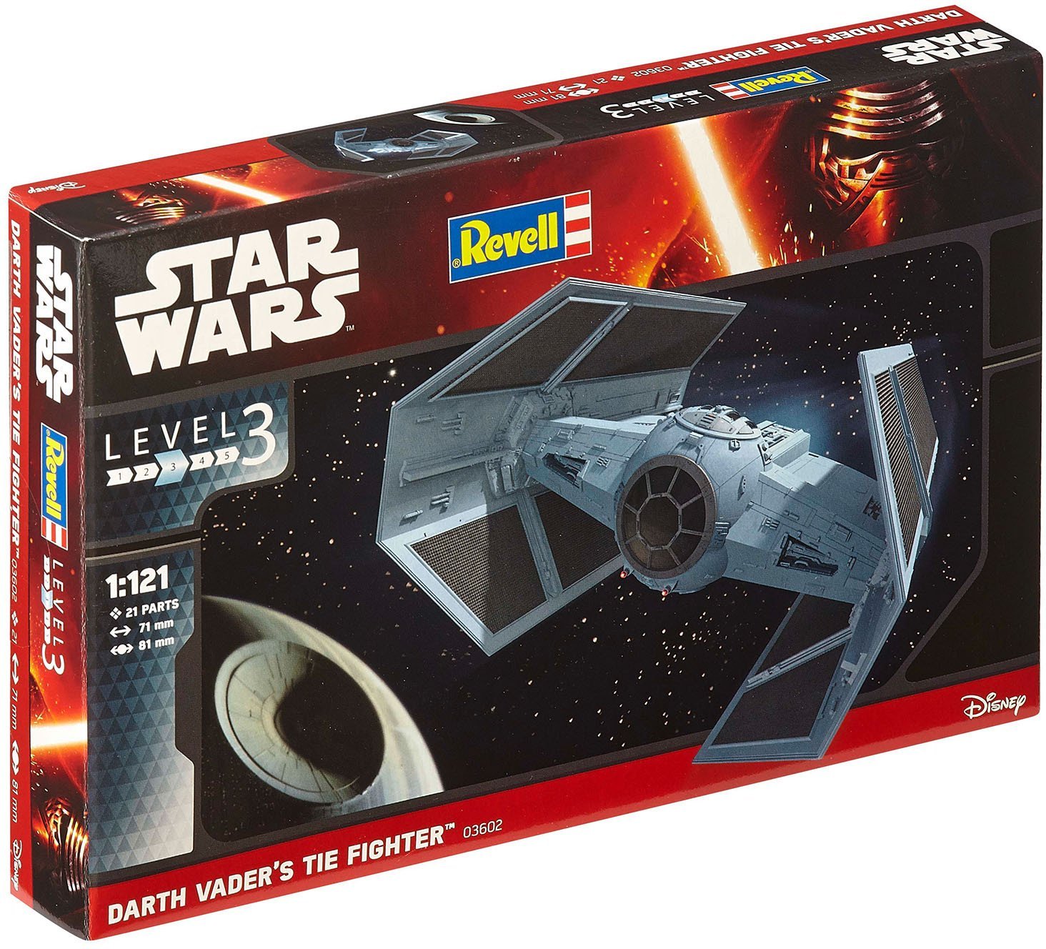 Level 3 Darth Vader's enhanced Tie Fighter Plastic Model Kit