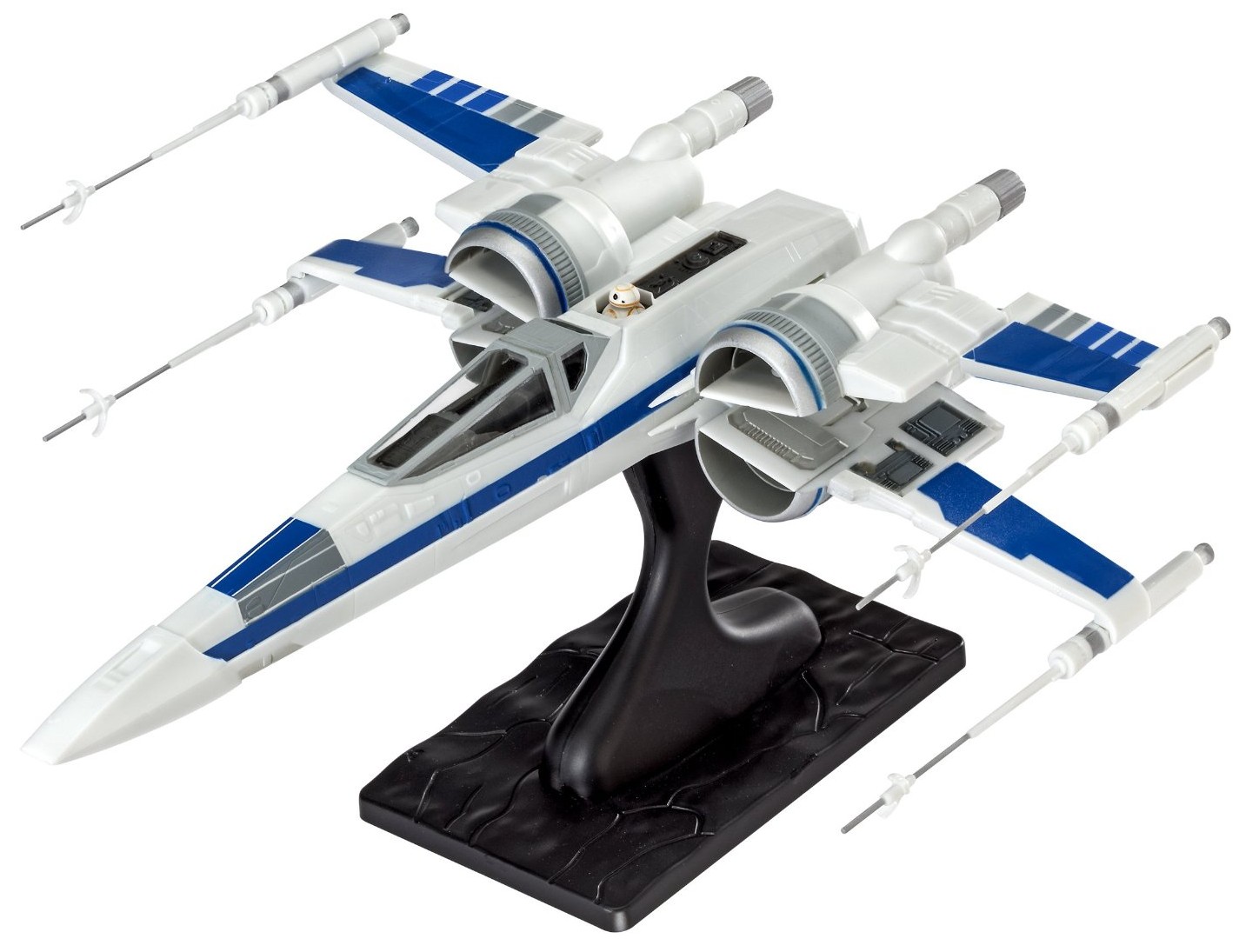 Level 2 Blue X-Wing Fighter Plastic Model Kit 2