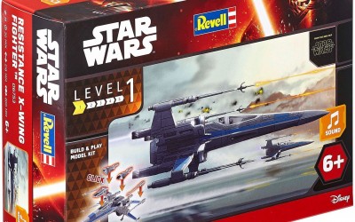 Level Up Force Awakens vehicle plastic model kit sets available on Walmart and Amazon