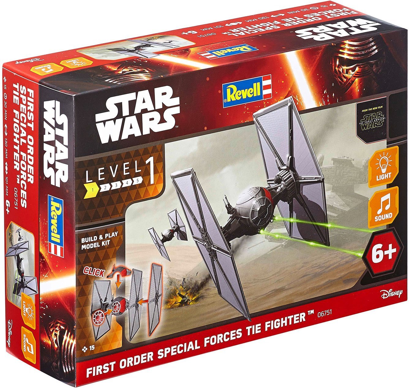 Level 1 FO Tie Fighter Plastic Model Kit 1