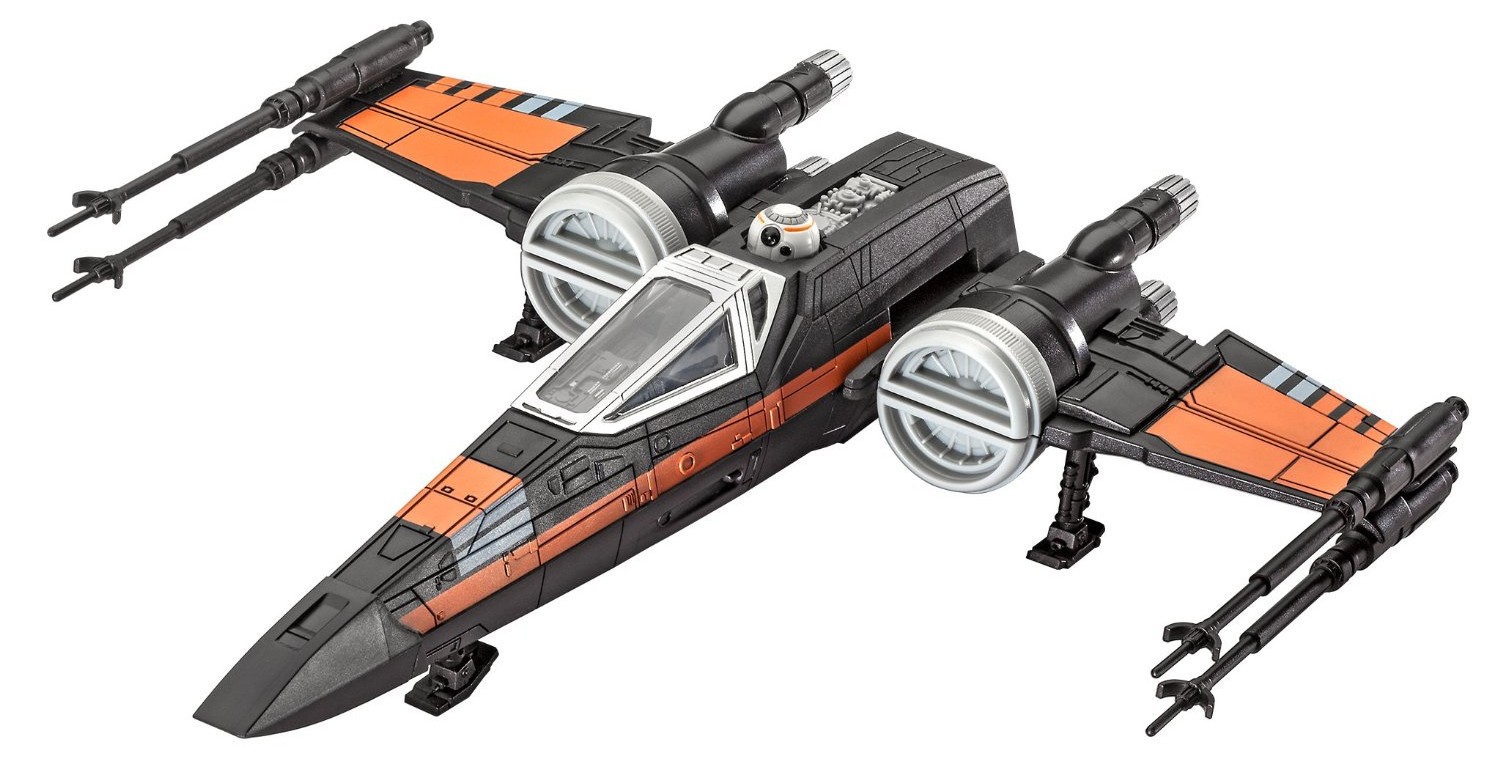 Level 1 Black X-Wing Plastic Model Kit 2