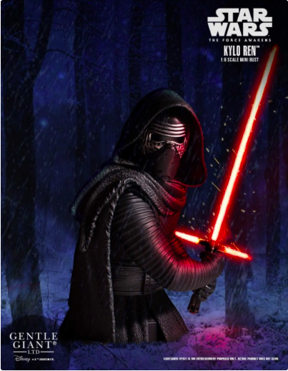 New Kylo Ren mini bust available for pre-order on Gentlegiantltd.com