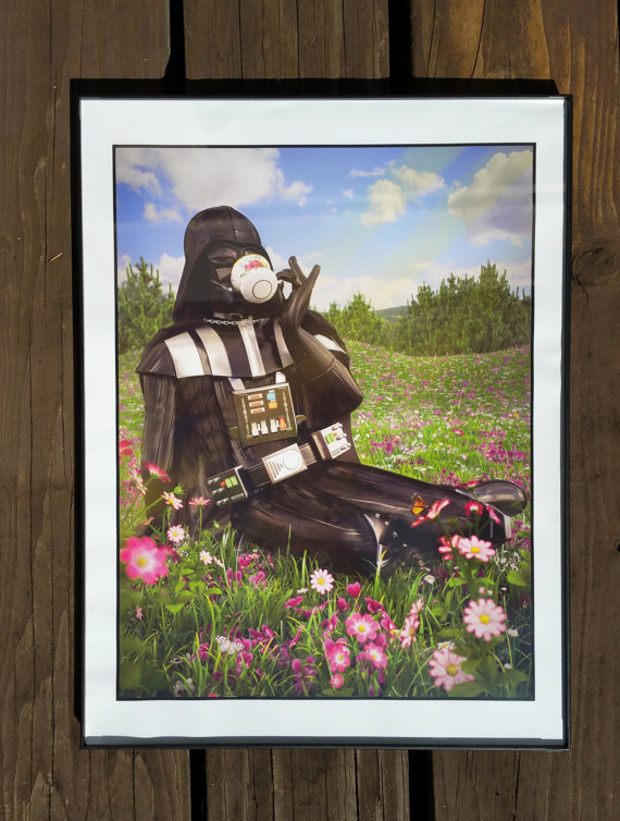 Darth Vader sipping tea photo