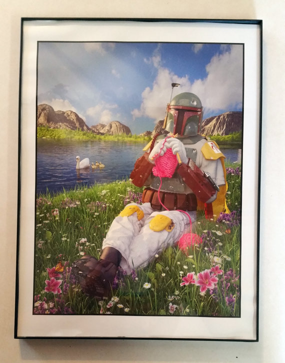 Bobba Fett knitting photo