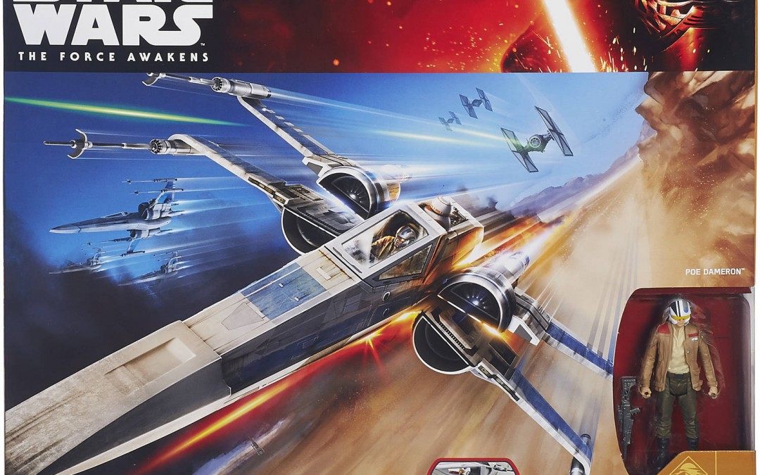 New Force Awakens Resistance Blue X-Wing Fighter toy (with Poe Dameron figure) is available on Walmart