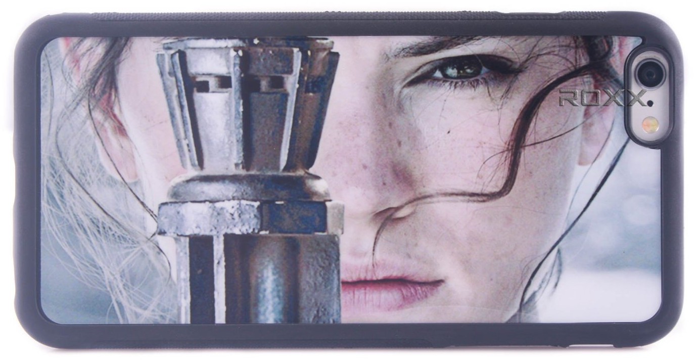 Rey with Staff - Rubber Grip iPhone 6 Case