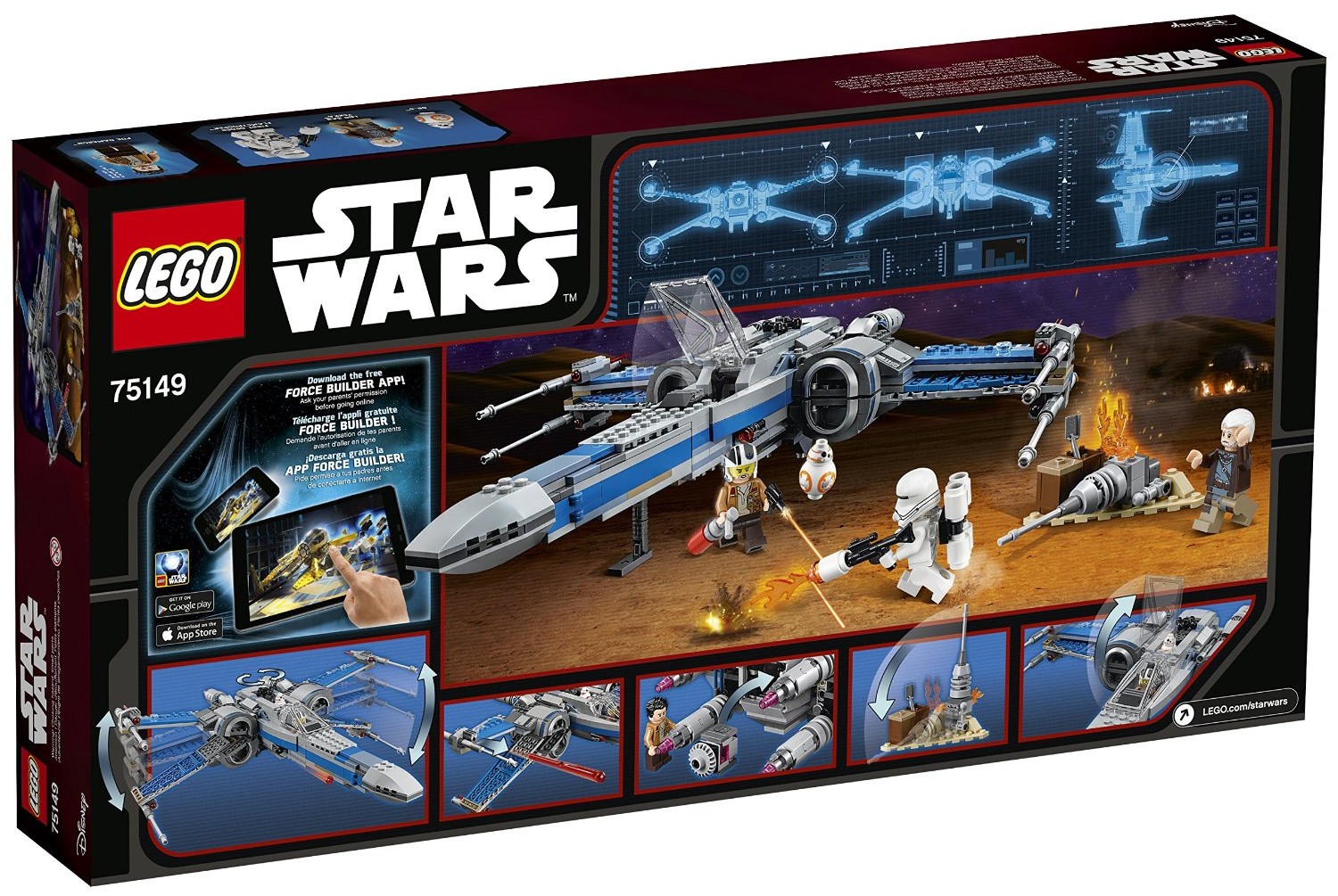 Resistance X-Wing Fighter Lego Set 2