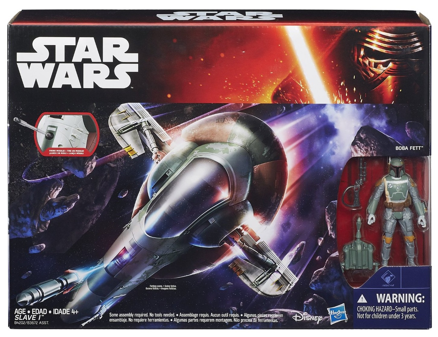Slave I with Boba Fett figure vehicle toy set