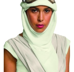 Force Awakens Clothing: Rey's staff, clothes, and mask with hood available on Walmart