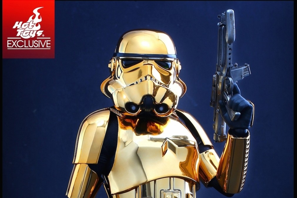 New 1/6th scale Gold Chrome Plated Action Figure of an Imperial Stormtrooper has been revealed