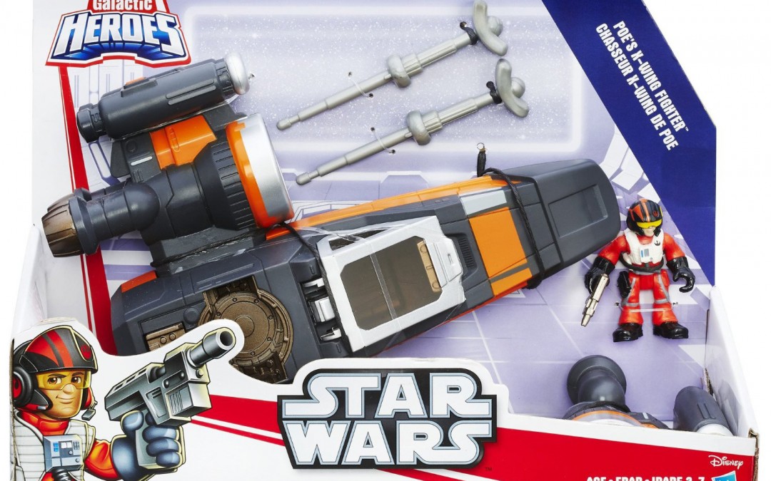 Brand new Force Awakens Poe's X-Wing Fighter Galactic Heroes set revealed!