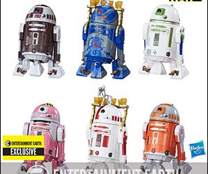 New Exclusive 3 3/4" Black Series Astromech Droid figures set available on Entertainment Earth!