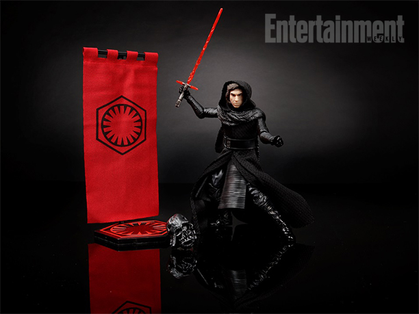 6" Unmasked Kylo Ren Black Series figure 1