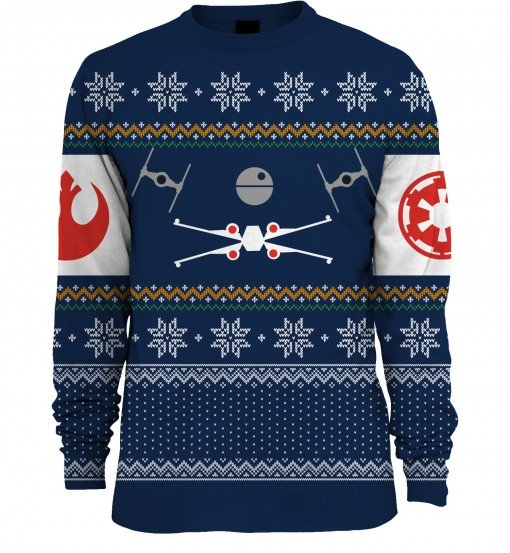 X-Wing Vs TIE Fighter Unisex Knitted Christmas Sweater/Jumper