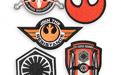 New Force Awakens Embroidered Badges Set available on DisneyStore.com