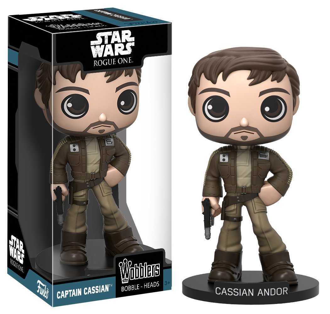 Rouge One Funko Pop! Wobbler Captain Cassian Andor Bobble Head Figure