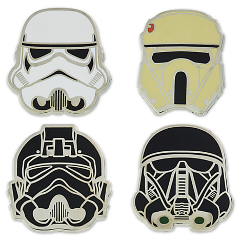New Rogue One Imperial Stormtrooper Helmet 4-Pin Set available on DisneyStore.com