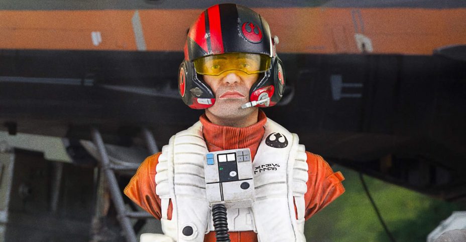 New Force Awakens Poe Dameron X-Wing Pilot Mini Bust available for Pre-Order