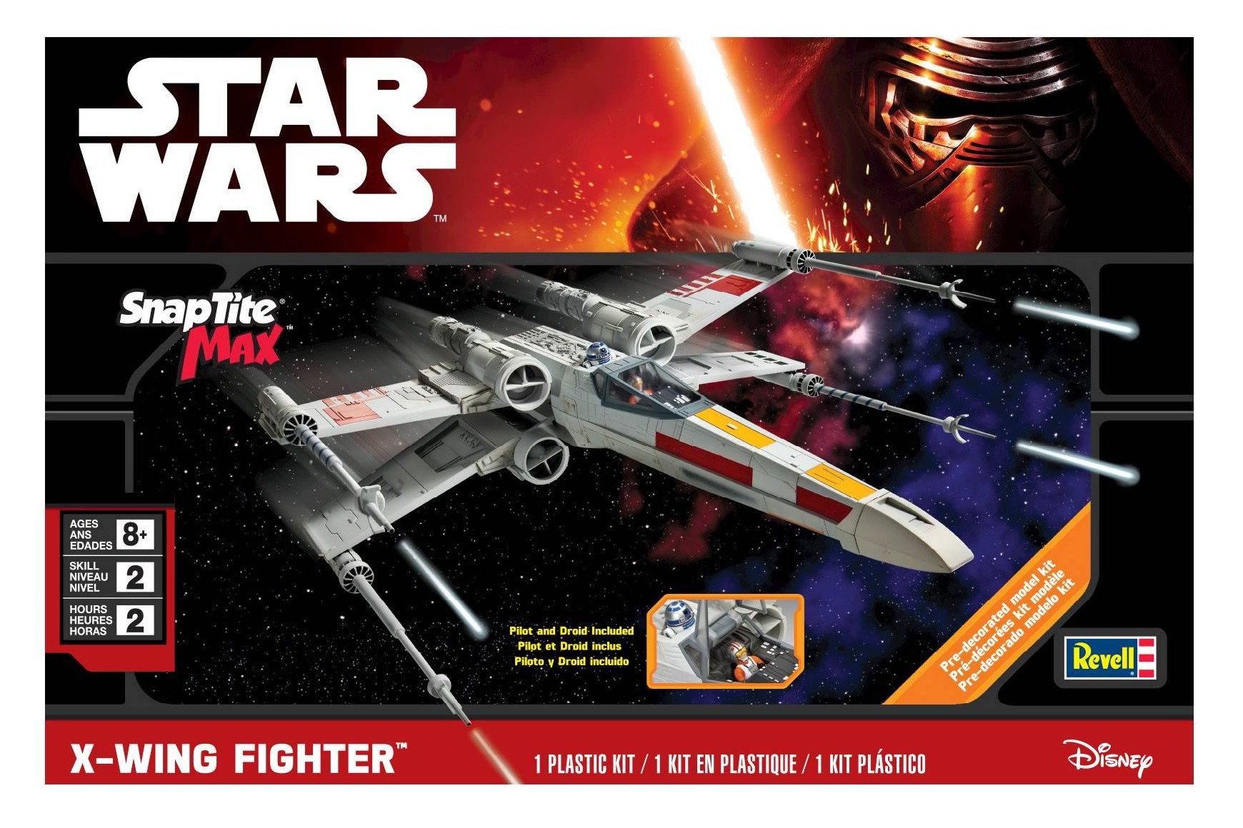 Large Scale Snap Tite Max X-Wing Fighter Plastic Kit 1