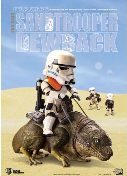 Star Wars Egg Attack Sandtrooper and Dewback action figure set 1