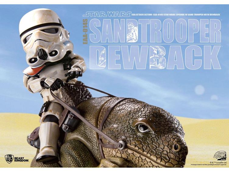 Star Wars Egg Attack Sandtrooper and Dewback action figure set 3