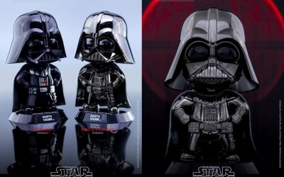 New Darth Vader (Black Chrome Version) Cosbaby Bobble Head Toy from Hot Toys revealed