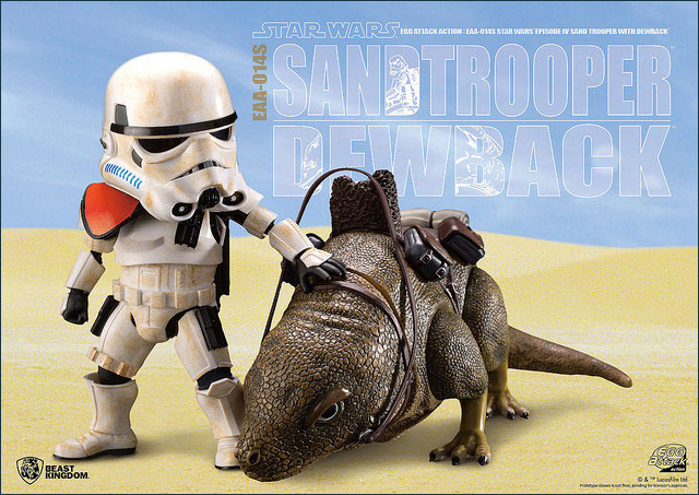 Star Wars Egg Attack Sandtrooper and Dewback action figure set 2