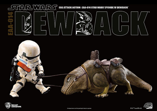 Star Wars Egg Attack Sandtrooper and Dewback action figure set 4